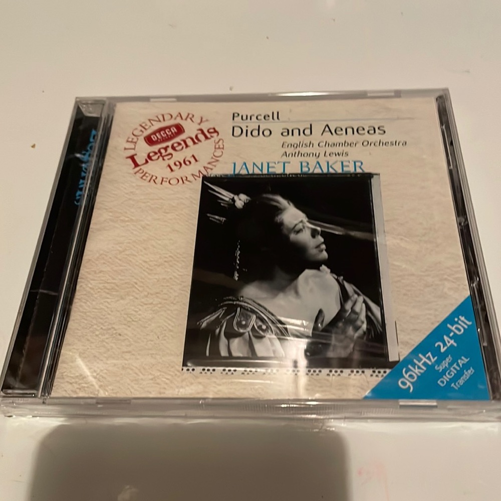 PURCELL: DIDO and AENEAS CD Opera